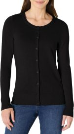 Amazon Essentials Women's Lightweight Crewneck Cardigan Jumper (Available in Plus Size)