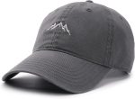 FURTALK Baseball Caps Mens Mountain Embroidery Dad Hat Unstructured Soft Vintage Washed Cotton Outdoor Baseball Cap