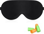 Gritin Silk Sleep Mask, Eye Mask for Sleeping, 100% Real Natural Silk